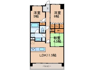 シャルマンフジスマート友田町の物件間取画像